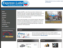 Tablet Screenshot of expresslubeny.com